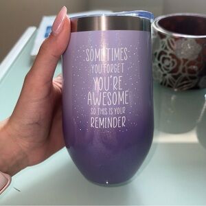 Purple coffee mug